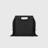 M Bag en cuir lisse avec franges M Bag en cuir lisse avec franges