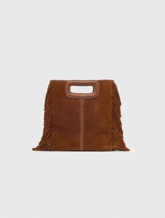 M Bag en daim surpiqué