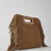 M Bag à franges en daim