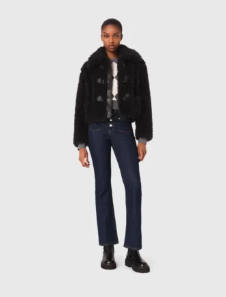 Manteau court bouclé