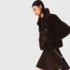 Manteau court bouclé Manteau court bouclé