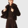 Manteau court bouclé Manteau court bouclé