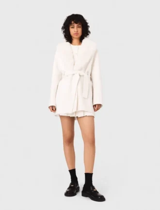 Manteau court ceinturé