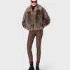 Manteau court en fausse fourrure Manteau court en fausse fourrure