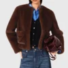 Manteau court en fausse fourrure Manteau court en fausse fourrure