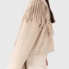 Manteau court en laine avec écharpe amovible Manteau court en laine avec écharpe amovible