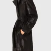 Manteau de cuir long