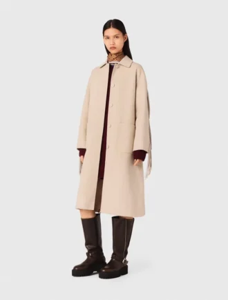 Manteau en laine longue
