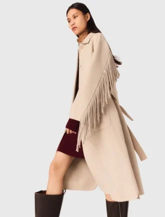 Manteau en laine longue