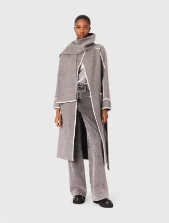 Manteau long réversible