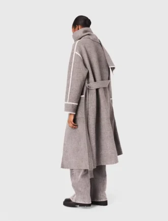 Manteau long réversible
