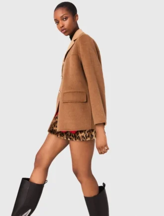 Manteau mi-long réversible