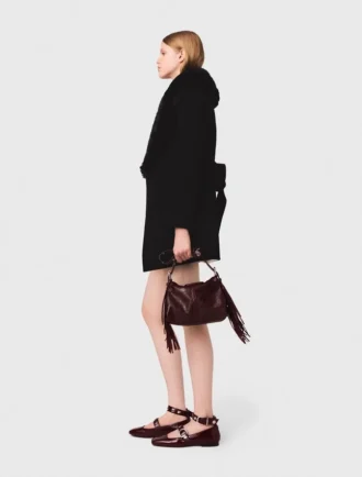 Manteau mi-long réversible