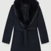 Manteau mi-long réversible Manteau mi-long réversible