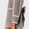 Manteau réversible avec bordures Manteau réversible avec bordures