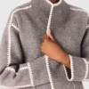 Manteau réversible avec bordures Manteau réversible avec bordures