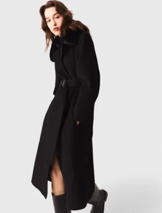Manteau réversible avec col amovible