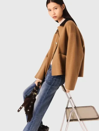 Manteau réversible avec col amovible