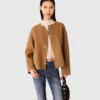 Manteau réversible avec col amovible Manteau réversible avec col amovible