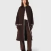 Manteau réversible brodé Manteau réversible brodé