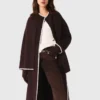 Manteau réversible brodé Manteau réversible brodé