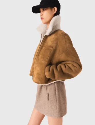 Manteau réversible en peau de mouton