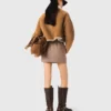 Manteau réversible en peau de mouton Manteau réversible en peau de mouton