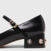 Mary Janes à talons ornées de strass