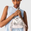 Micro-sac Miss M en cuir métallisé Micro-sac Miss M en cuir métallisé