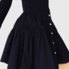 Mini-jupe à taille élastiquée
