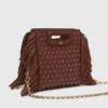 Mini M Bag en cuir avec clous Mini M Bag en cuir avec clous
