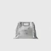 Mini M Bag en cuir gaufré avec chaîne Mini M Bag en cuir gaufré avec chaîne