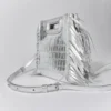 Mini M Bag en cuir gaufré avec chaîne Mini M Bag en cuir gaufré avec chaîne