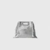 Mini M Bag en cuir gaufré avec chaîne Mini M Bag en cuir gaufré avec chaîne