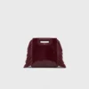 Mini M Bag en cuir verni