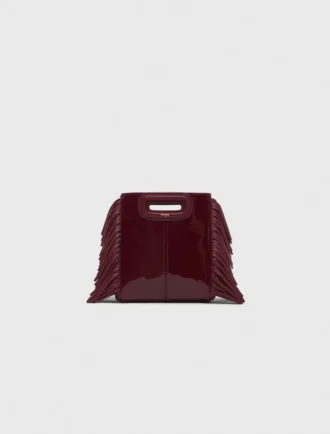 Mini M Bag en cuir verni