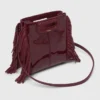 Mini M Bag en cuir verni
