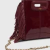 Mini M Bag en cuir verni