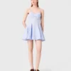 Mini-robe babydoll en coton Mini-robe babydoll en coton