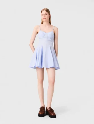 Mini-robe babydoll en coton