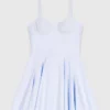 Mini-robe babydoll en coton Mini-robe babydoll en coton
