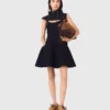 Mini-robe babydoll en maille Mini-robe babydoll en maille