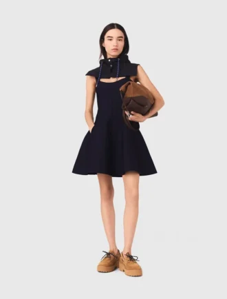 Mini-robe babydoll en maille