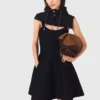 Mini-robe babydoll en maille Mini-robe babydoll en maille