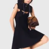 Mini-robe babydoll en maille Mini-robe babydoll en maille