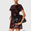 Mini-robe brodée de paillettes Mini-robe brodée de paillettes