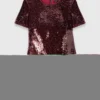 Mini-robe brodée de paillettes Mini-robe brodée de paillettes