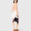 Mini-robe dos nu brodée Mini-robe dos nu brodée
