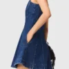 Mini-robe en denim Mini-robe en denim