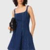 Mini-robe en denim Mini-robe en denim